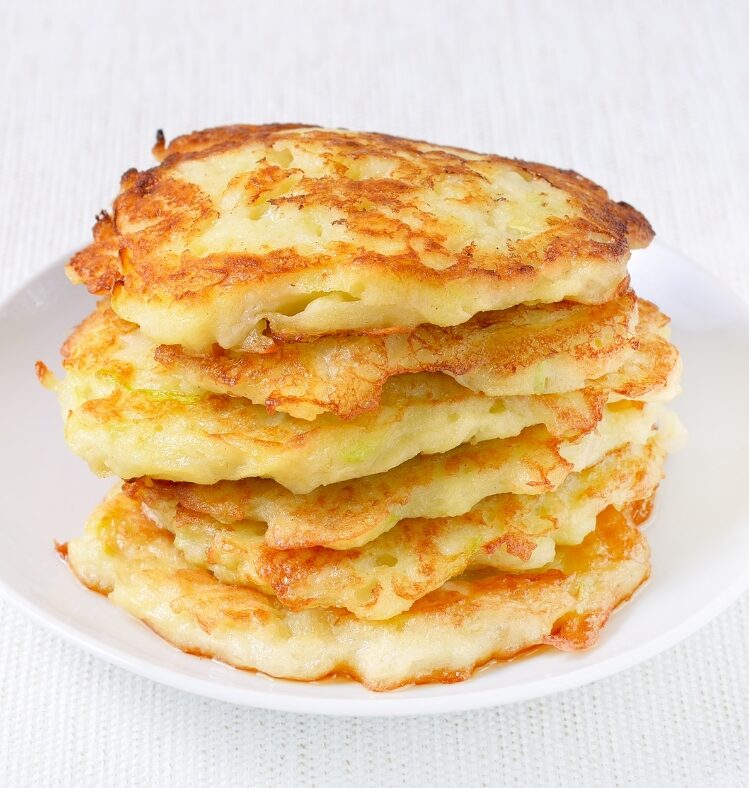 stack of vegetable pikelets